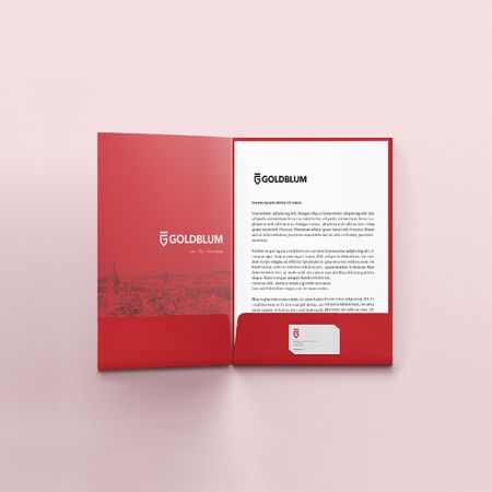 Bìa đựng hồ sơ 2 tay gấp