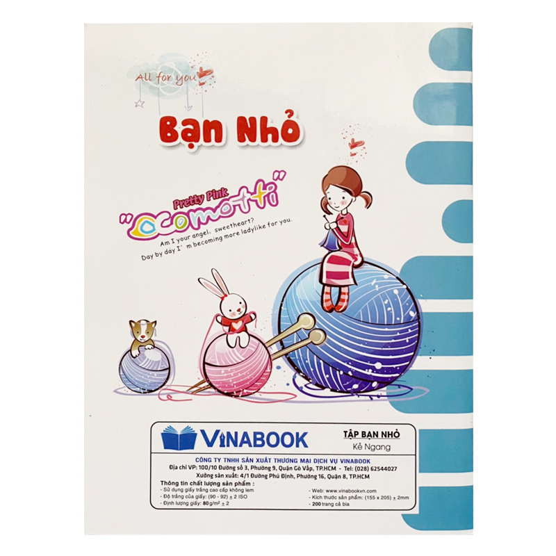 Vở Vinabook Bạn nhỏ 96 trang (kẻ ngang)
